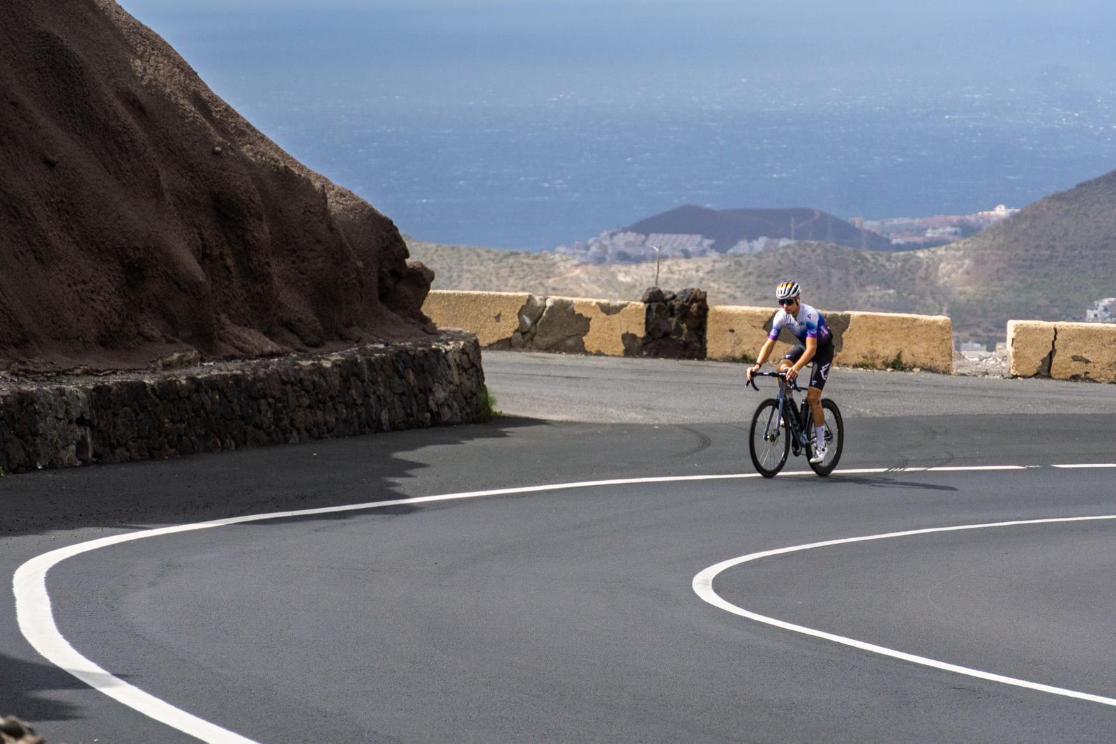 Cycling near Teide, Tenerife